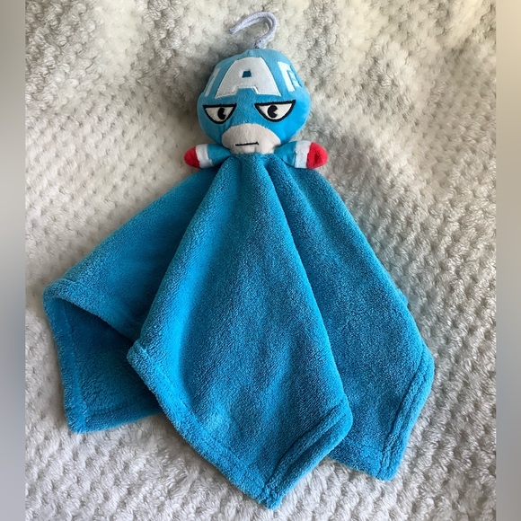 MINISO Marvel Captain America Plush Lovey Security Blanket Toy - Picture 3 of 10